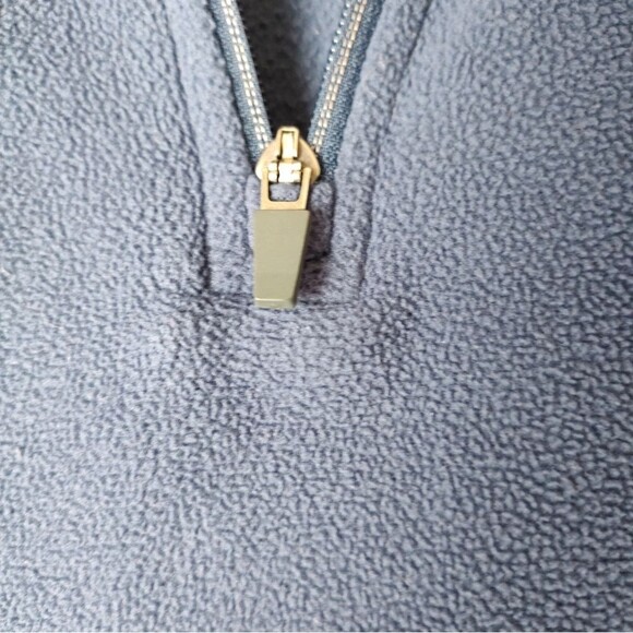 Lands End Men's Blue Quarter-Zip Sweater Medium - Picture 3 of 7